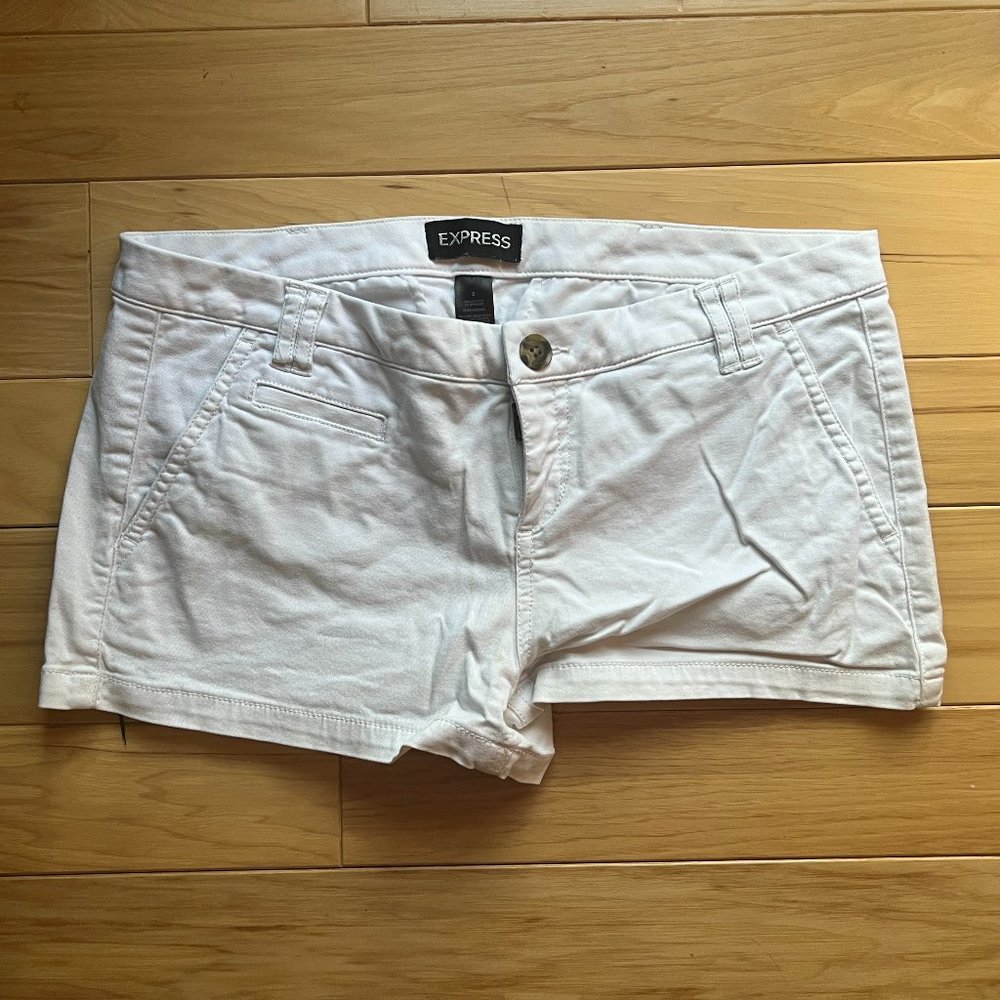 White Express Shorts - 2" seam